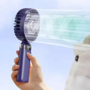 LED 목걸이 핸디 선풍기 휴대용 6단 손풍기 냉각손 에어컨 목선 탁상용 얼음 캠핑 추천 접이식 미니