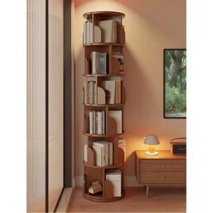 인테리어 틈새 회전 원형 책장 책꽂이 거실 2단 책꽃이 틈새책장