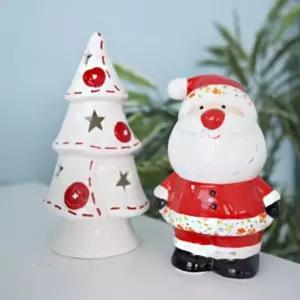 아렌델 산타 트리촛대 세트장식 장식용 데코데 인테리어 크리스마스 장식
