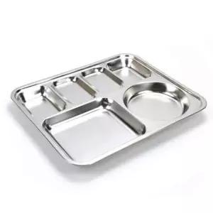 어른식판 569ESO72 성인용식판 사각 4찬 스텐식판