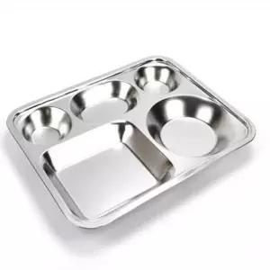 가정용성인식판 626ZIL67 급식판 타원3찬 스텐식판