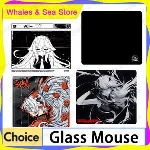 산업용 진동 방지 패드 스카이패드 소라 글래스 게이밍 마우스 유메 매끄러운 무광 표면 데스크 매트 유리 업그레이드 FPS 오피스 액세서리