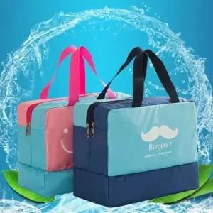 방수 토트백 워시포켓 물놀이 수영장 소풍 운동 여행용 헬스 쇼퍼백 (WFKMTOJ)