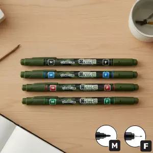 물로 지우는 군인 OHP 수성 볼펜 MF 1다스 3컬러