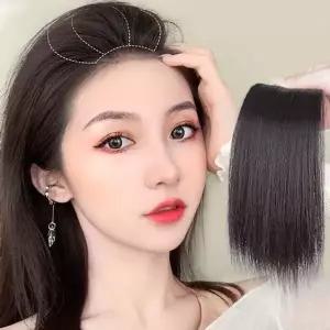 풍성한 헤어 볼륨 뽕핀 똑딱이 옆머리 헤어피스 20cm (KYR-WE68F65)