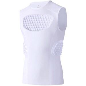 야구, 축구, T볼 및 소프트볼을 위한 유퍼 유스 패딩 가슴 보호 셔츠, 하트 가드/스턴 프로텍션