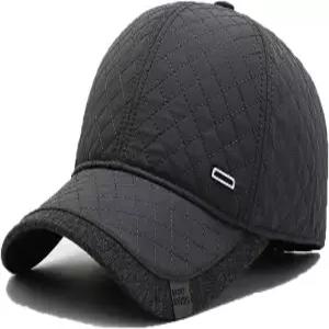 패식스드 겨울 야구 모자 남성용 이어플랩 추운 날씨 조절 가능