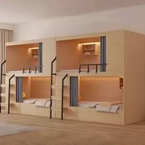 수면캡슐 가정용 기숙사 방음 벙커 이층 도미토리 원목 성인용 용 복층 침대 숙소