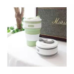 루미나D 휴대용 실리콘 물컵 접이식 자바라 텀블러