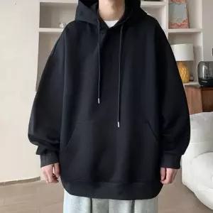남성 무지 후드티 캐주얼 베이직 루즈핏 기모 맨투맨