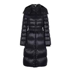 [명품] 샌드센드 후드 벨티드 롱다운 패딩 블랙 80959541 81052211