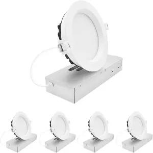 LUXRITE 5인치 LED 오목 조명 회귀 미니 패널 스포트라이트 5CCT 2700K-5000K 16/21/26와트