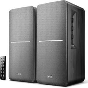 Edifier R1280DB 전원 블루투스 책장 스피커 - 광학 입력 무선 스튜디오 모니터 4인치 근거리 42W RMS 우드