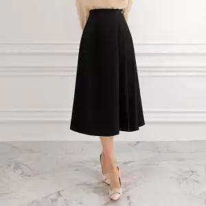 [시크라인] 투아샤 사이드 플리츠 롱 스커트