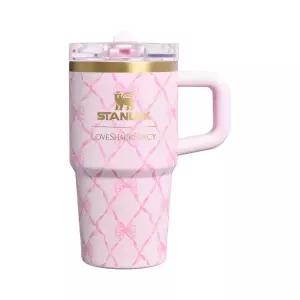 [정품] Stanley 1913 x LoveShackFancy Holiday The Quencher ProTour Flip Straw Tumbler 591ml Bow 핑크