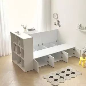 라벨라F 미로시 도어 수납 침대 파티션 책장 세트 SS