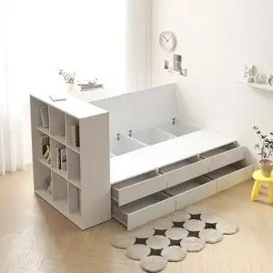 라벨라F 미로시 서랍 수납 침대 파티션 책장 세트 SS