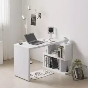 제이가구 브란스모듈 1200 소형 책상 2단 책장 세트