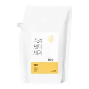 두레생협 중성 세탁 세제 (보충용 1.9L) 일반용 드럼용 천연유래 민감성 세제