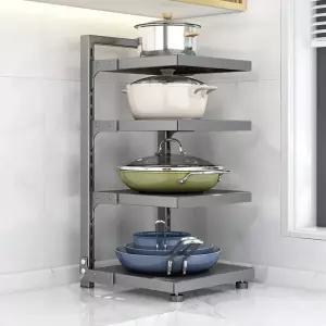 키친핏 멀티랙 냄비 정리대 후라이팬 정리대 3단