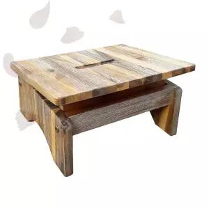 원목 수유발판 겸용 발받침대 아기 목욕 높이조절 의자