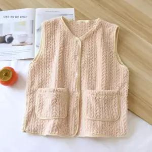 여성수면조끼 성인 후리스 겨울 뽀글이 퍼 극세사 조끼