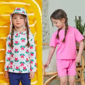 아이스샌드아동아이스샌드 아동래쉬가드트레이닝셋업 BR-233105