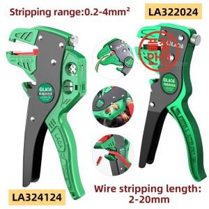 LAOA 와이어 스트리퍼 도구 케이블 절단 니퍼 조정 가능한 전기공 펜치 322024 플랫 Duckbill
