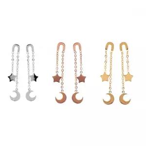 옷핀 별 달 써지컬 귀걸이 eps6641