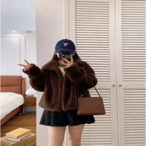 여성 퍼자켓 밍크퍼 숏자켓 페이크퍼 자켓 에코밍크