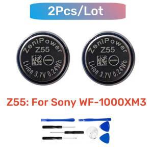 2개 세트 ZeniPower Z55 1254 교체 배터리 3.7V 소니호환 WI-SP600N WF-SP700N WF-1000XM3 헤드셋