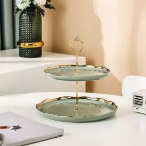 라슈에뜨 북유럽풍 애프터눈티 접시 디저트셋팅 케이크 2단접시 세트 라이