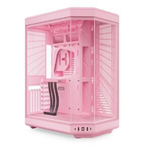 ATX 미드 타워 모던 디자인 케이스 (내장형 4K LCD 터치스크린 포함) 신형 Y70 듀얼 챔버