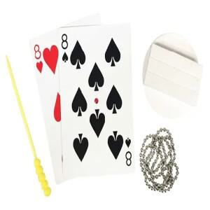 마술카드 체인 스루 소드 마술 트릭 클로즈업 환상 기믹 소품 멘탈리즘 불가능 솔리드 코미디