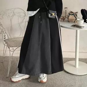 [난닝구] 우인트 배색밴딩스커트