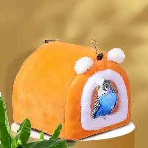 앵무새 포치 둥지 은신처 조류용 보온 돔형 네스트 새집