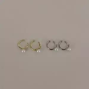 미니 진주 이어커프 귀걸이 2ea 펄 포인트 귀찌 WD28863