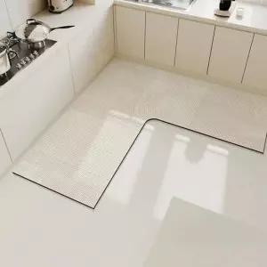 [무료배송] 규조토 코너 발매트 주방 미끄럼방지 L자100x100x45cm