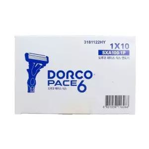 도루코 페이스 식스 6중날 일회용 면도기 10개 면도 수염 털 대용량 업소 모텔 목욕탕