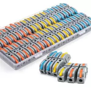 호환  형 34개 레버 퀵 홈 와이어 커넥터 단자 도체 접합 가능 버트 배선 블록 재사용 가능 전기 커넥터