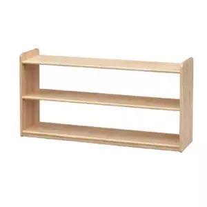 국내생산 교육기관 고무나무 안전 2단 교구책장 사고예방 소품용 국내기술