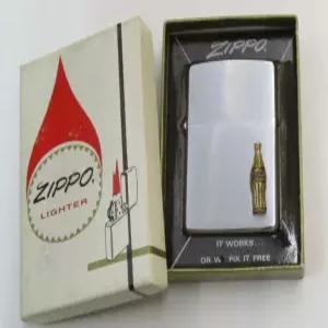지포 Zippo 라이터 Coca Cola 코카콜라 배지 부착 빈티지 1977년제 미사용