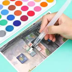 [셀러에이드]미술붓 물통일체형 수채화 붓 펜 6mm