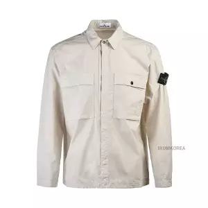[스톤아일랜드] SS25 남성 가슴포켓 스냅버튼 셔츠 K1S151200015 S0003 V0095