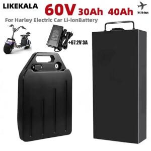 두리팔 2025 신형 60V 30Ah/40Ah 고출력 리튬이온 배터리 할리 전기차에