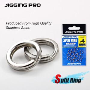 지깅 프로 스테인리스 스틸 스플릿 링 낚시 연결고리 스냅 링 10/15개 헤비 듀티 해수 낚시 액세서리