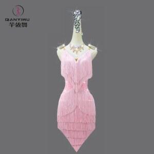 모던 댄스복 라인 댄스 스커트 여성 원피스 라틴 경기용 드레스 대회복 스포츠의상 무대의상