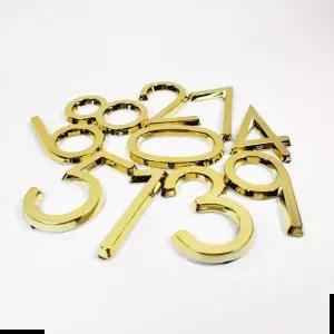 3D 금색 입체 숫자 세트 접착시트 사물함 현관 숫자 대문 넘버링 아크릴 신발장 금속 차량용 스티커