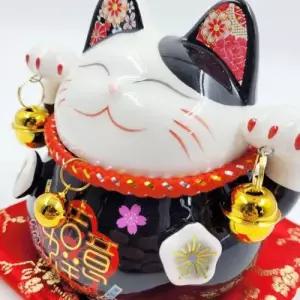 비밀금고 디지털 마네키네 돈들어오는 고퀄리티 고양이피규어 WFJGODP