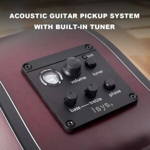 피쉬맨 EQ 이퀄라이저 기타 피에조 픽업 튜너 블렌드 어쿠스틱 사운드홀 부품 액세서리 ISYS+ 101/201/301
